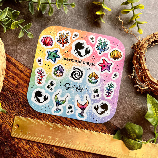 Mermaid Magic Rainbow Sticker Sheet