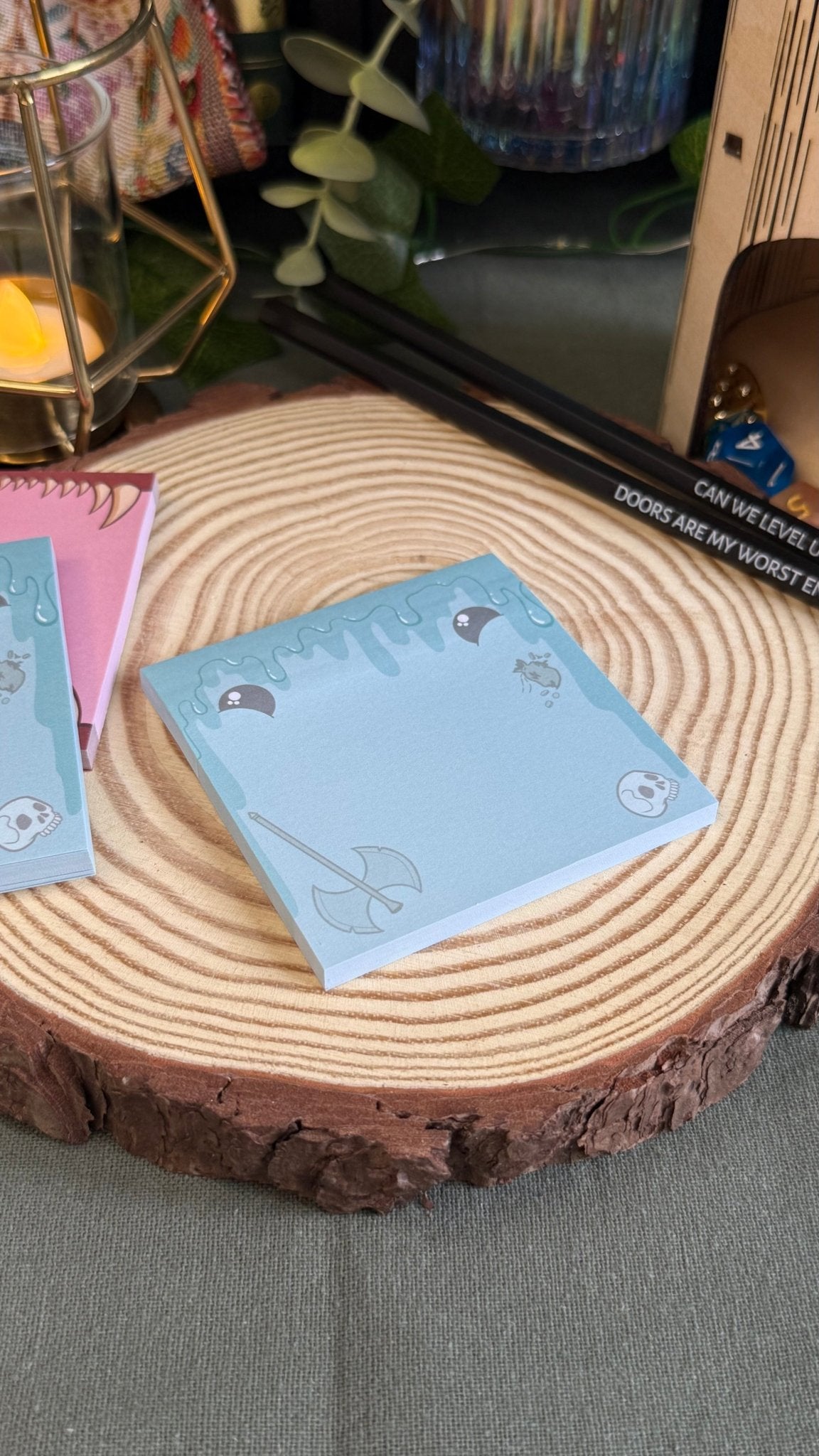 Gelatinous Cube Sticky Notes - The Wandering Satchel