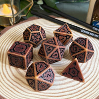 Giant Castle Dice 7 Piece Acrylic Poly Dice Set - The Wandering Satchel