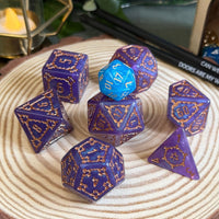 Giant Castle Dice 7 Piece Acrylic Poly Dice Set - The Wandering Satchel