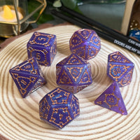 Giant Castle Dice 7 Piece Acrylic Poly Dice Set - The Wandering Satchel
