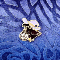Gold Crow Enamel Pins - The Wandering Satchel