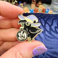 Gold Crow Enamel Pins - The Wandering Satchel