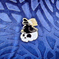 Gold Crow Enamel Pins - The Wandering Satchel