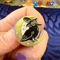 Gold Crow Enamel Pins - The Wandering Satchel