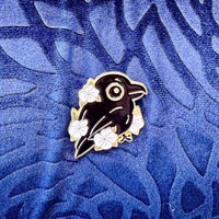 Gold Crow Enamel Pins - The Wandering Satchel