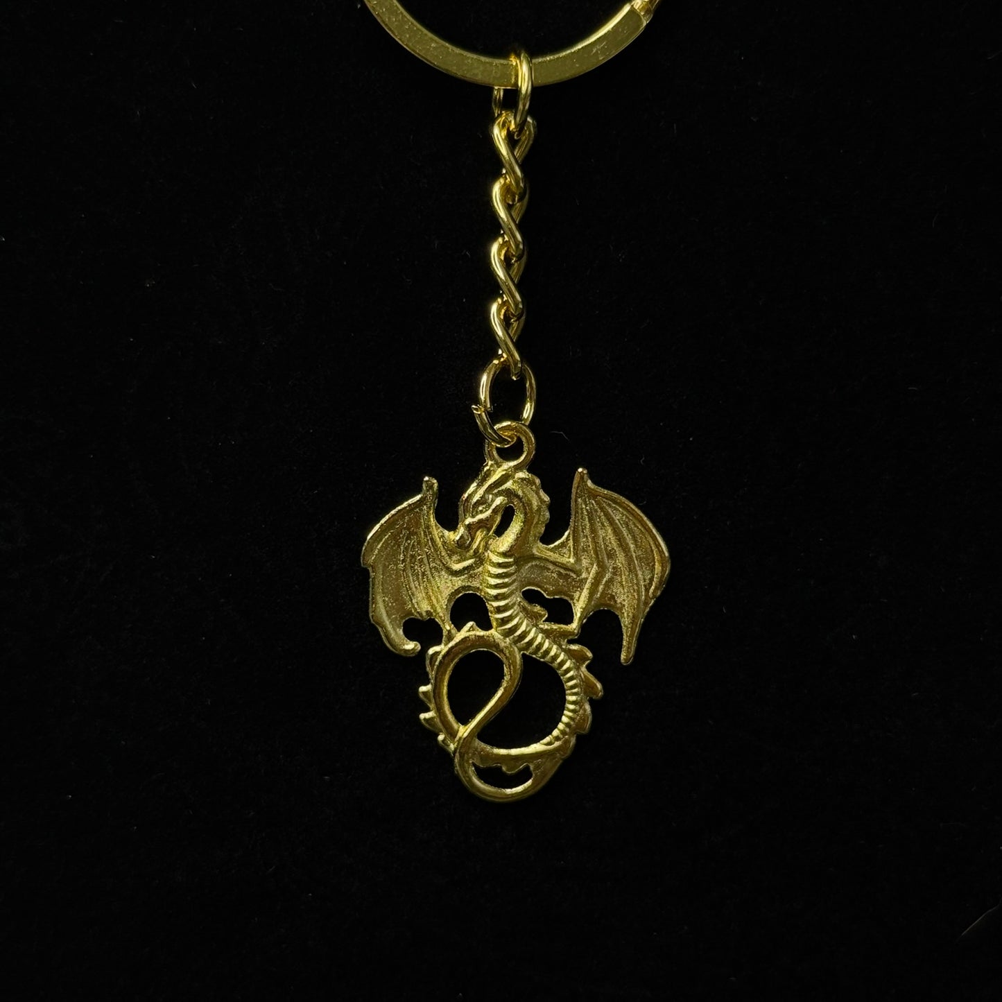 Mini Metal Dragon Keychain