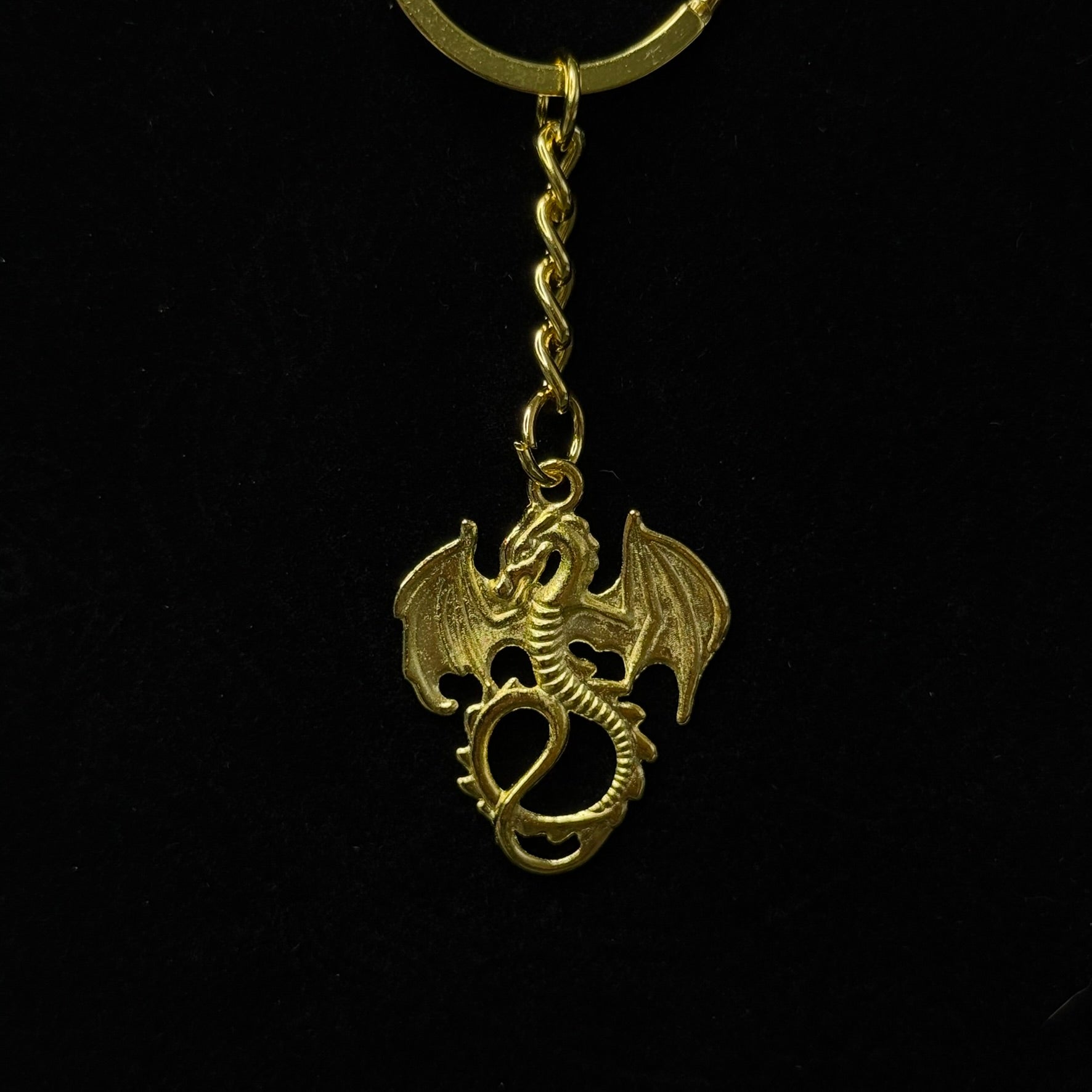 Mini Metal Dragon Keychain