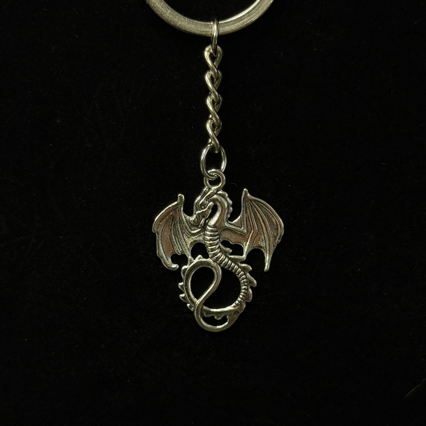 Mini Metal Dragon Keychain