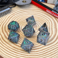 Magic Circle Wayfinder 7 Piece Resin Poly Dice Set - The Wandering Satchel