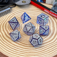 Magic Circle Wayfinder 7 Piece Resin Poly Dice Set - The Wandering Satchel