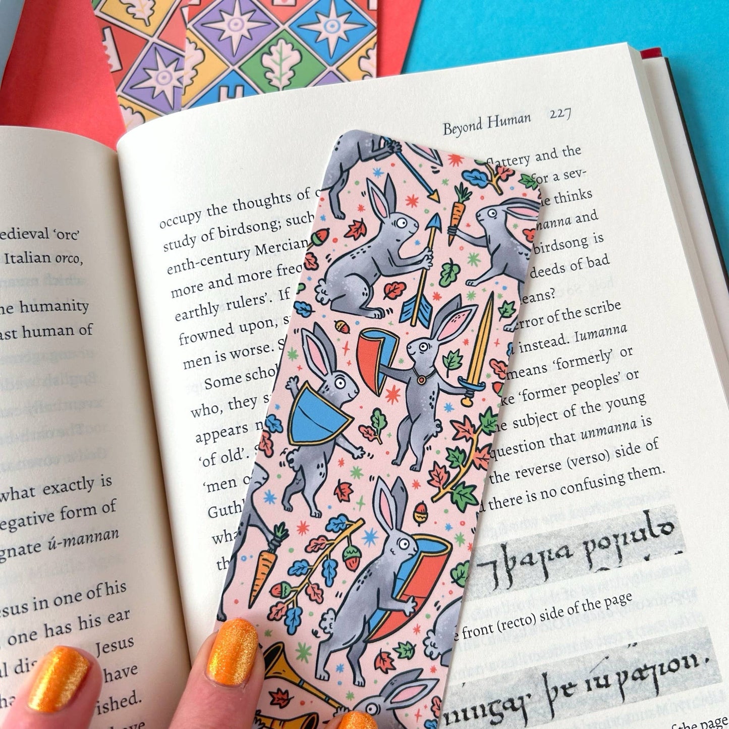 Medieval Rabbits Bookmark - The Wandering Satchel