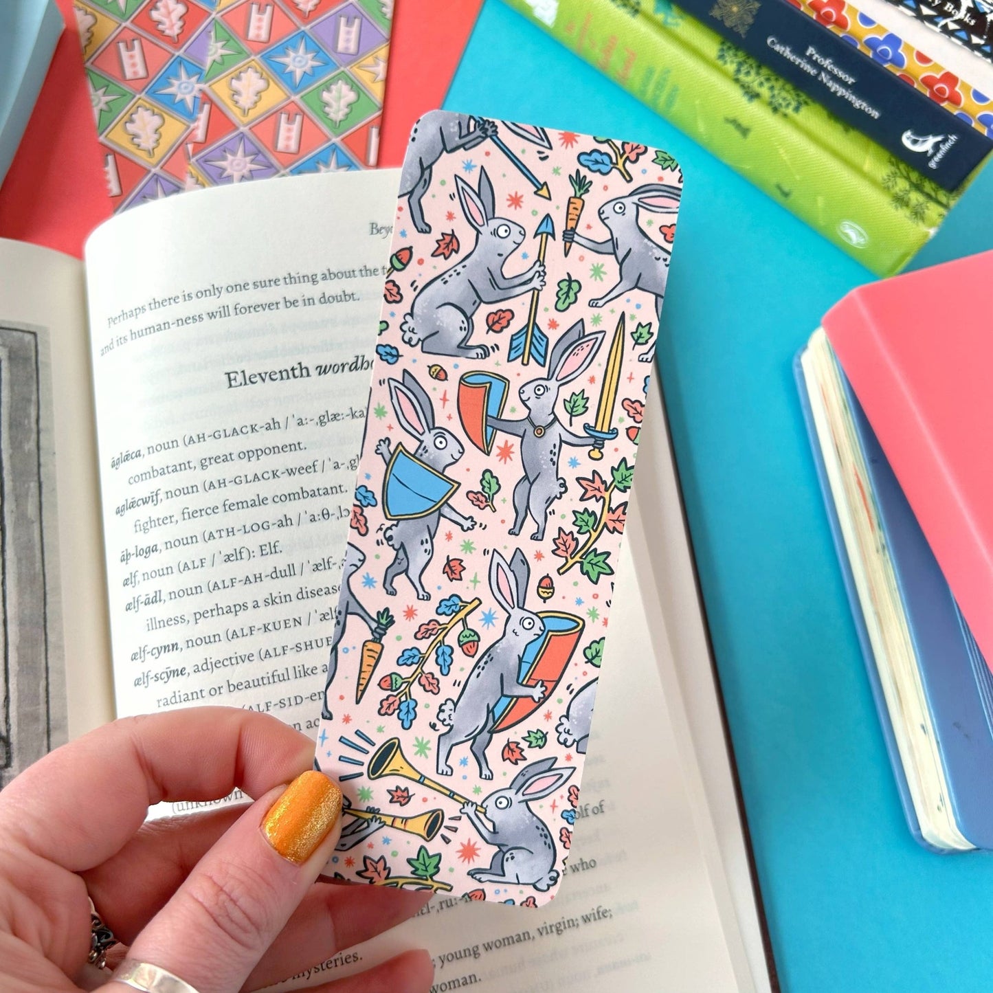 Medieval Rabbits Bookmark - The Wandering Satchel