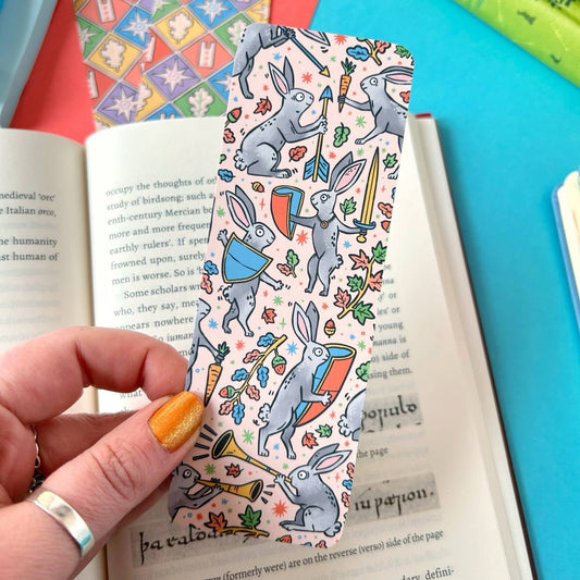 Medieval Rabbits Bookmark - The Wandering Satchel