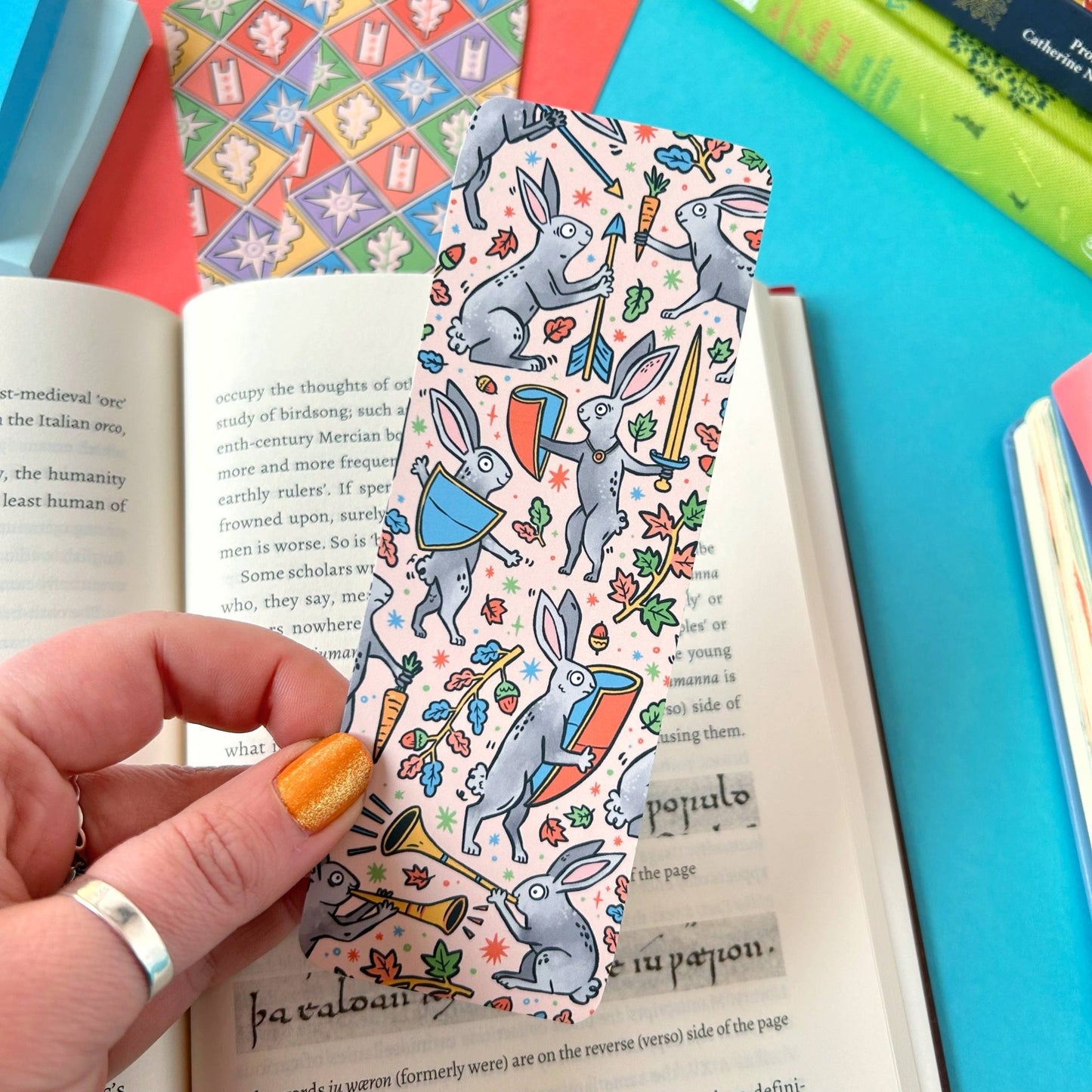 Medieval Rabbits Bookmark - The Wandering Satchel