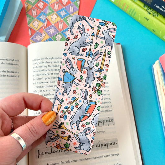 Medieval Rabbits Bookmark - The Wandering Satchel