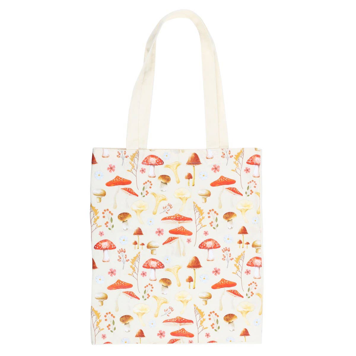 Mushroom Print Cotton Tote Bag - The Wandering Satchel