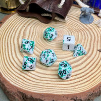 Paint Splatter 7 Piece Poly Dice Set - The Wandering Satchel