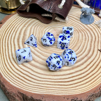 Paint Splatter 7 Piece Poly Dice Set - The Wandering Satchel