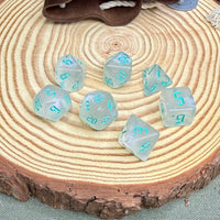 Pearly White 7 Piece Poly Dice Set - The Wandering Satchel