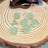 Pearly White 7 Piece Poly Dice Set - The Wandering Satchel