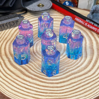 Potion Bottle 7 Piece Resin Poly Dice Set - The Wandering Satchel