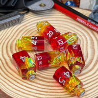 Potion Bottle 7 Piece Resin Poly Dice Set - The Wandering Satchel