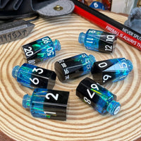 Potion Bottle 7 Piece Resin Poly Dice Set - The Wandering Satchel