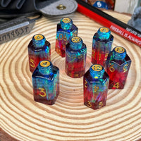 Potion Bottle 7 Piece Resin Poly Dice Set - The Wandering Satchel