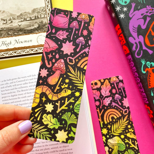 Rainbow Doodles Bookmark - The Wandering Satchel