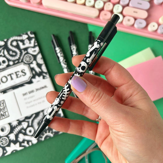 Skull and Bones Ballpoint Pen - The Wandering Satchel