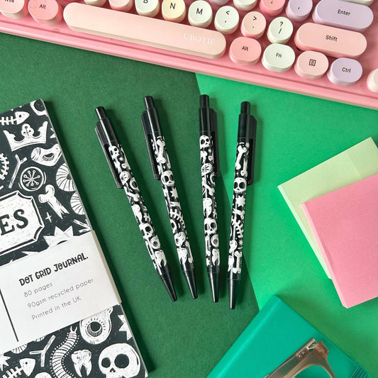 Skull and Bones Ballpoint Pen - The Wandering Satchel