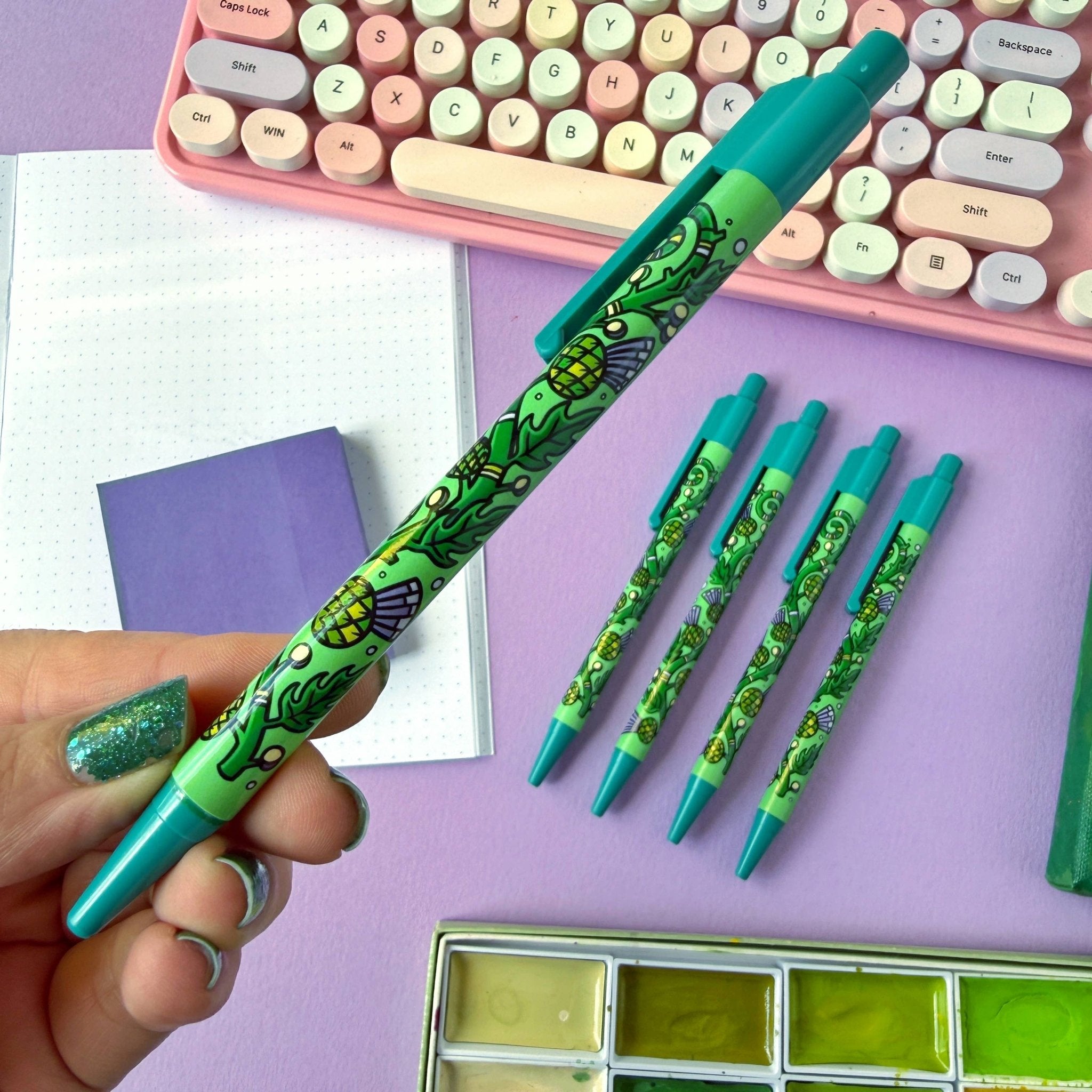 Thistle Pattern Ballpoint Pen - The Wandering Satchel