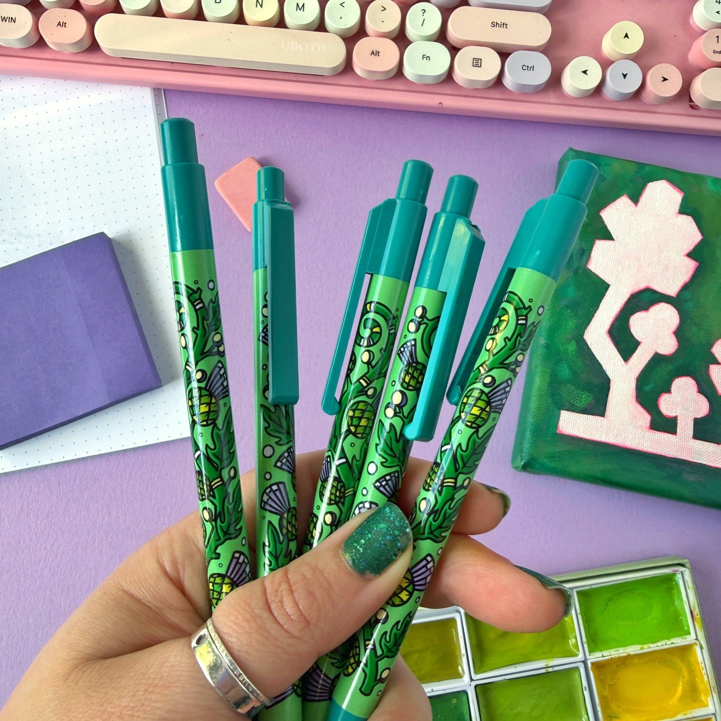 Thistle Pattern Ballpoint Pen - The Wandering Satchel
