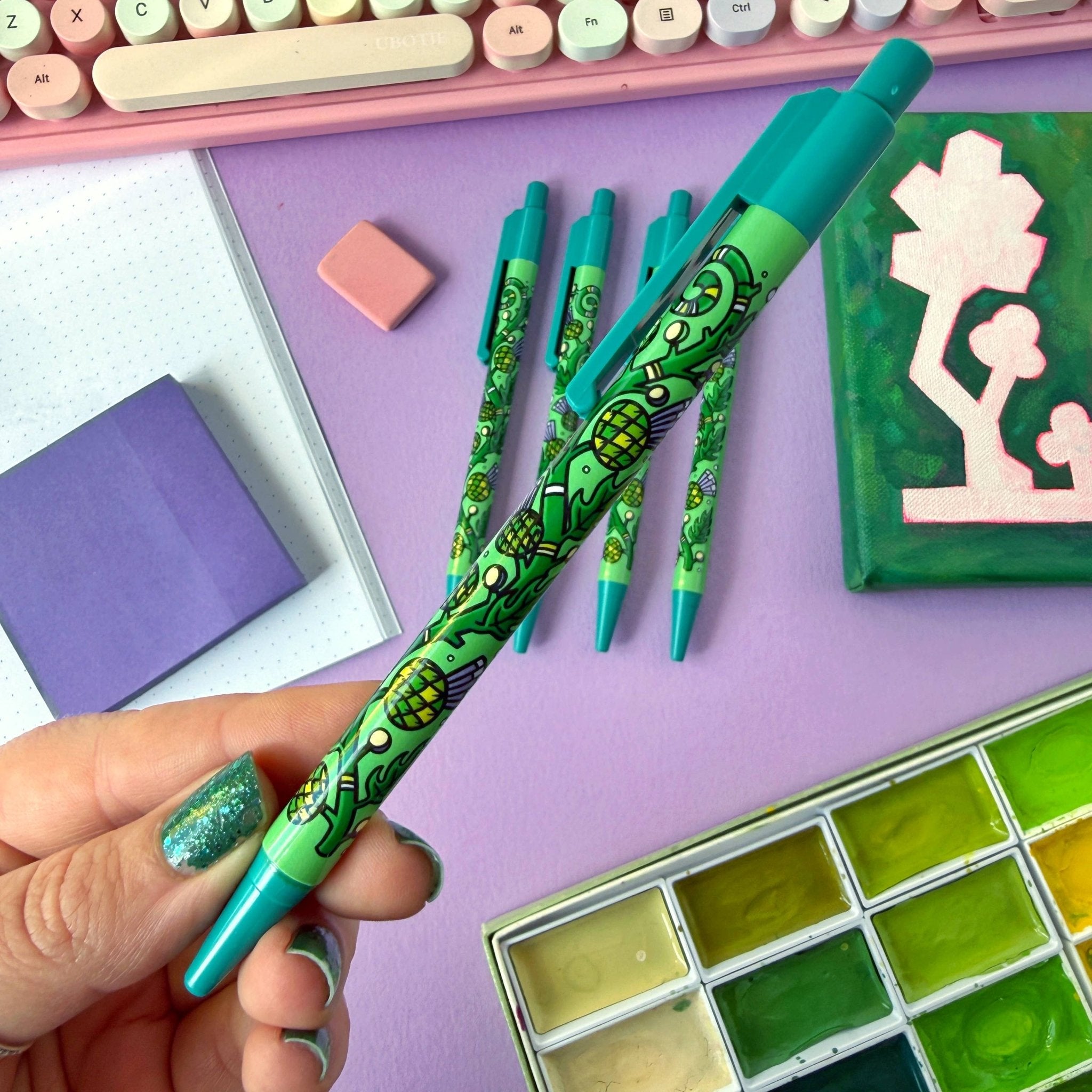 Thistle Pattern Ballpoint Pen - The Wandering Satchel
