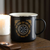 Viking Compass Enamel Mug - The Wandering Satchel