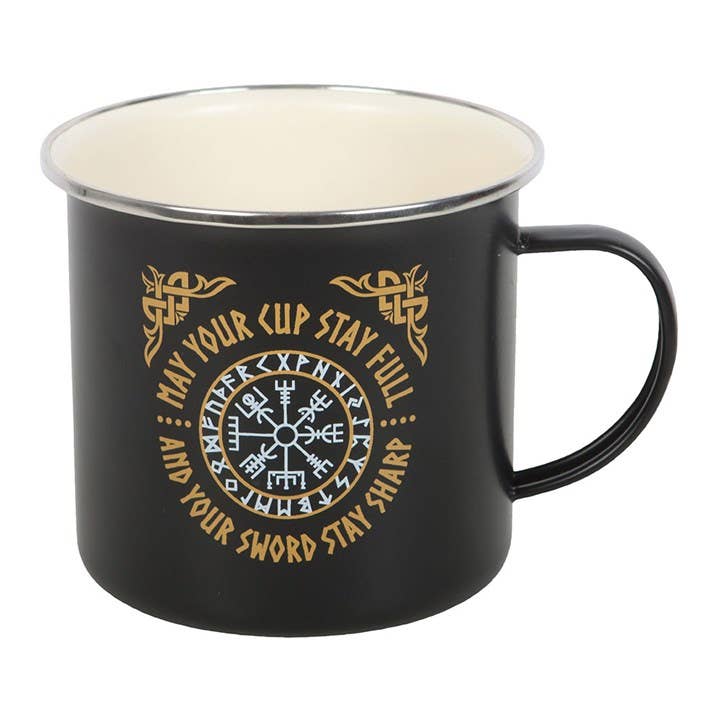 Viking Compass Enamel Mug - The Wandering Satchel